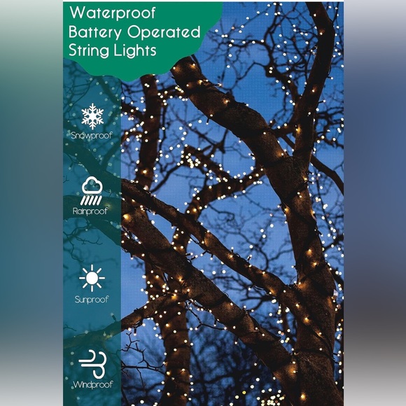 SISLYANIA Battery Operated Christmas Lights - 25 LED Mini - Picture 5 of 7